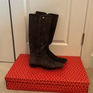 Tory Burch Irene Brown Suede Riding Boots Women’s 8.5
